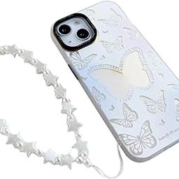 Snowy's Shop Pearl Phone Charm Wristlet for Girls – Cute Bow Bead Chain Lanyard for Teens Women, Short Anti-Lost Strap & Phone Decoration-29