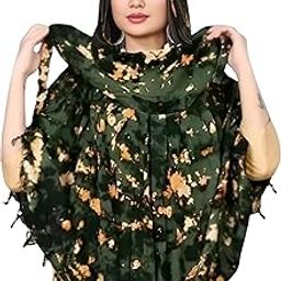 Cotton Long Scarf Cum Mask Scarves Usable for Vehicle Driver | Printed Design Fabric | Universal Size | For Girl & Women | Soft Sun Protection Light Weight-21