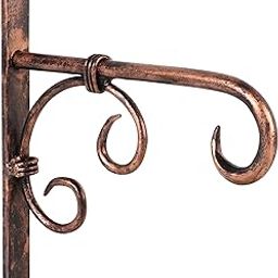 Wood Art Store Metal Wall Bracket for Bird Feeders & Houses Planters Lanterns Wind Chimes Hanging Baskets Ornaments String Lights-image-35