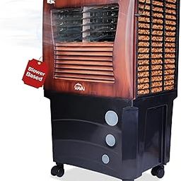 HAVAI KJR Ebony Plus Air Cooler |Wooden Finish |Blower Based Thrust | 200 Sq. Ft Area Coverage |12-Foot Air Throw |60 Litre Tank Capacity, Three Side Honeycomb, Ice Chamber, 1 Year Warranty-picture-11