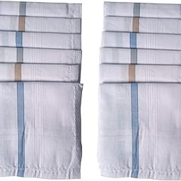 White Handkerchiefs Hankey Set, 100% Cotton - Pack of 12-picture-39