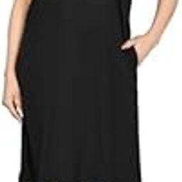 RR Trading Printed Long Cotton Printed Round Neck Half Sleeve T-Shirts for Women Daily Casual Night Wear Dress in Knee Length Includes Plus Sizes Regular Fit Comfort-image-72