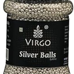 Virgo Silver Balls Edible Cake Decoration Sprinkler, Use for Different Types of Decoration Like Muffin, Ice Cream, Desserts, Pastries and more 175g (Size - 0)-picture-19