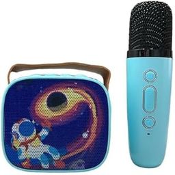 Karaoke Machine for Kids, Portable Bluetooth Speaker with Wireless Microphone (Space)-26