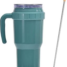 HEAVENGLOW 40oz Tumbler with Handle Outdoor Portable Leakproof Fit in Car Green-image-11