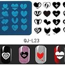 SYGA 1 Piece QJ-L23 Style Nail Plates Nail Art Image Stamping Plates Nail Sticker-15