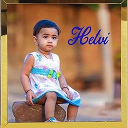 Customisable Wooden Photo Box with Golden Border Frame, 20x20x5 cm, Double-Sided Display-image-25