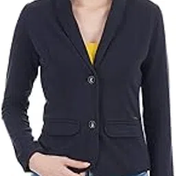 u.s. polo assn. U S Polo Women's Polyester Knee-Length Blazer (UWBZ0049_Navy_L)-picture-22