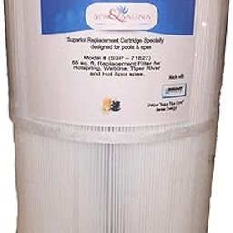 Spa and Sauna Parts Filter Cartridge for Watkins Hot Spring, Hot Spot Series: Tempo/Rhythm/Relay Models Tiger River Spa 65 Sq Ft 31114 71827 by Spa and Sauna Parts-picture-1