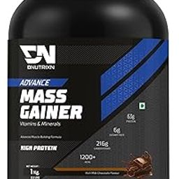 Advance Mass Gainer | High Protein with Digestive Enzyme & Multivitamin (1kg, Chocolate)-image-24