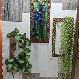 Handcrafted 3-Piece 3D Wall Frame Set with Artificial Greenery & Flowers – Decorative Hanging Wall Art for Home & Office Decor-image-41