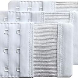 Women Pack of 3 Soft Comfortable 3 Hooks Bra Extender-image-26