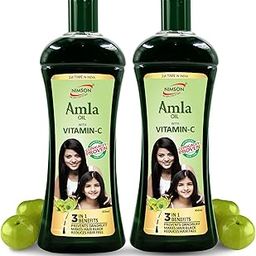 Nimson Amla Hair Oil with Vitamin C | Controls Hair Fall, Boosts Strength & Thickness | Ayurvedic & Dermat Tested | 180ml x 2-image-46