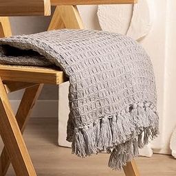 DOLCE CASA Waffle Throw Blanket for Sofa | Used Both Indoor and Outdoor | Throw Blanket for Sofa | Throw Blanket for Couch | Size 170x130 cm | Pack of 1 Grey-image-83