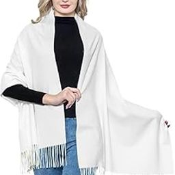 Women's Cashmere Wool Plain Solid Color Ultra Soft Stole/Scarf for Girls-image-28
