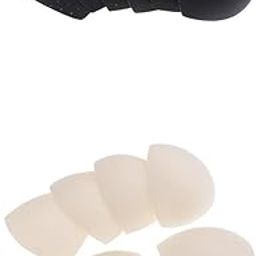 LICHTS® 6 Pairs Triangle Sew in Insert Foam Soft Cup Removable Padded Beige & Black|Crafts | Sewing | Foundations & Undergarments | Bra Cup Pads-picture-7