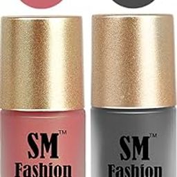 SM FASHION Nail Polishes, Light Nude-Gray Velvet Matte Nail Paint Combo Set of 2 Pcs 7ml each-image-69