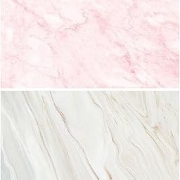 SAVIAURA 1 Sheet 2 in 1 3D Flat Lay Tabletop Double-Sided Photography Backdrop Photo Studio Flatlay Background PVC Wrinkle-Free for Small Product Shoot (Pink & Off White Marble Pattern)-image-78