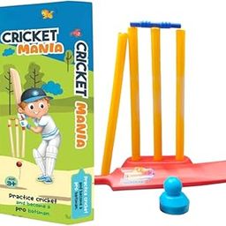 SABIRAT Cricket Mania Kids Cricket Set, Practice Cricket Game with Stumps and Ball, Age 3+, Indoor and Outdoor Play-image-91