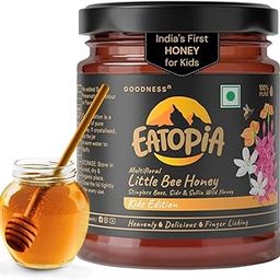 Eatopia Little Stingless Bees Honey 250gm | 100% Pure & Natural Honey | Pure Honey with No Added Sugar | Natural Ayurvedic Immunity Booster | Helps in Curing Cough & Cold | Sidr & Sullia Wild Flower Honey (Multifloral)-image-5