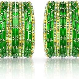 Glass Bangle Set, Handmade Bangles, for Women's, (1Pair)-image-67