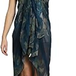 Abstract Printed Swimwear Cover Up Kaftan Dress-image-85