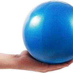dealzone Anti-Burst Exercise Gym Ball with Pump, Anti-Slip Balance Stability Ball, Heavy Duty Fitness Yoga Ball, Extra Thick Swiss Birthing Ball (Blue, 25CM)-picture-10