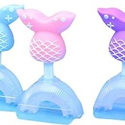 BabyTish Cute 3D U Shape Toothbrush for Kids | 2-7+ Years, Soft Silicone | Cartoon Animal Design | Ultra Soft Bristles, Gentle on Gums | Easy Grip Handle | Bpa-Free | Happy Fish U Shape Toothbrush-15