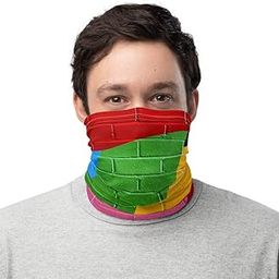 Reusable Face Cover Mask-ColorBrick Design-Versatile as Headband-Bandana-Wrist Band-Washable-Ship Worldwide-image-38