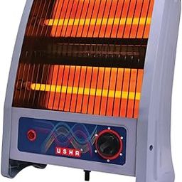Usha 2 Rod 800 Watt Quartz Heater with Low Power Consumption and Tip Over Protection (4302, Grey)-image-26