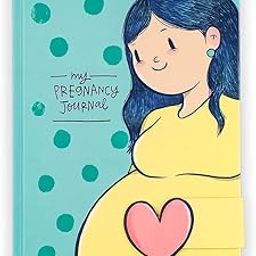 Alicia Souza Pregnancy Journal Set | Illustrated Maternity Diary with Sticker Book, 20 Milestone Cards & Bookmark | Pregnancy Planner, Memory Keeper, Trimester Tracker | Gift for Expecting Moms-4