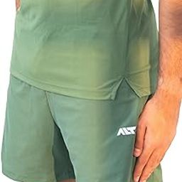 Shorts for Men with 2 Side Pockets, Above Knee Quick Dry Polyester Fabric, Sweat Wicking Lightweight Material, Relaxed Fit with Mid-Rise Man's Yoga Bottom Wear Solid Colour-image-39