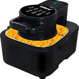 Libra 8 Litre Digital Air Fryer for Home | 1740 Watts Powerful Air Fryer | 9-in-1 Function: Air Fry, Toast, Grill, Bake, Reheat & Keep Warm | Fast & Even Cooking | Feather Touch LED Display Black-4