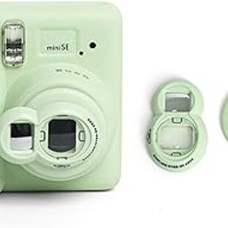 Hesupy Selfie Mirror for Instax Mini SE, Mini Self-Portrait Mirror Selfie Close Up Lens Accessories for Mini SE Instant Camera (Green)-image-8