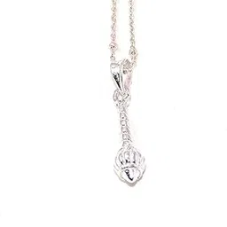 sahiba gems 925 Sterling Silver Lord Bajrang Bali Hanuman Gada Pendant For Men/Boys-picture-8