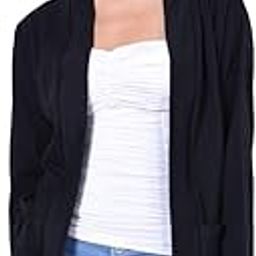 Amazon Brand - Nora Nico Women's Cotton Full Sleeves Front Open Casual Shrugs with Pockets-18