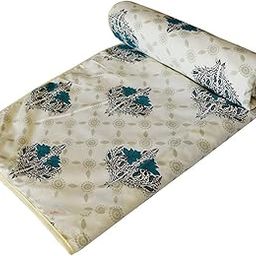 Handicraftworld 100% Heavy Cotton Super Soft Summer Special Single Bed Reversible Blanket/Duvet/AC Comforter Light Weight, AC Dohar (Multi 1)-18