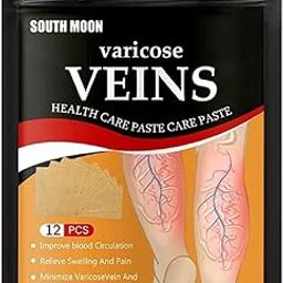 SANTALON Varicose Vein Relief Patches – Pain Relief for Varicose Veins, Swelling, Muscle & Joint Pain – Circulation & Soothes Discomfort [12 Patches]-image-91