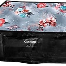 HomeStore-YEP Printer Cover Compatible for Canon Pixma G2010 / G2020 All-in-One Ink Tank Colour Printer with Zipper for Dust Protection ( Blue Flower)-image-11