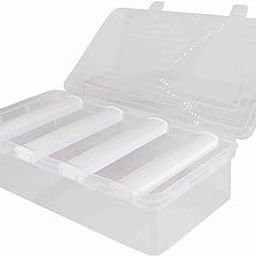 NMII Multipurpose Plastic Storage Box with Adjustable Rods l Storing Box For Bangles, Chuda, Kada, Watches, Scrunchies I (Transparent)-19