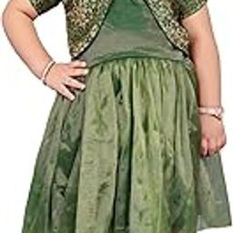 SHRITHI FASHION FAB Charming Girls' Kids Jacquard & Net Frock - Elegant and Comfortable Dress for Special Occasions and Festival Wear (SFF_REVA-Frock)-image-26