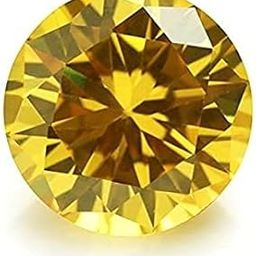 6.25 Ratti 5.00 Carat Yellow Zircon Cubic Zirconia American Diamond Certified Loose Gemstone Round Cut-picture-22