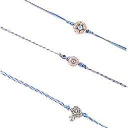 Pearl Rakhi for Brother with Designer Beads (pack of 3) | Elegant White Pearl in Gift Box | Graceful Rakhi Thread for Raksha Bandhan Celebration-image-45