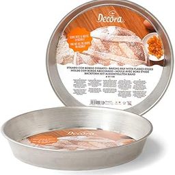 DECORA" Pastiera Pan, Tinplate, Silver, 21 x 22 x 3.7 cm-image-32