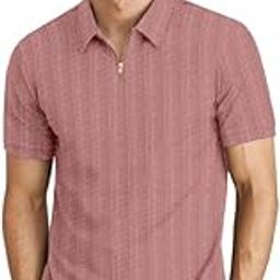 Men's Self-Design Polo Neck Polyester T-Shirt | Casual & Sportswear | Breathable & Lightweight | Stylish Fit for Men & Boys-image-41