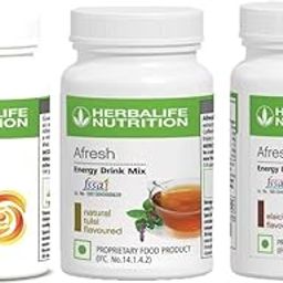 Herbalife Nutrition Afresh Energy Drink Mix (Ginger Tulsi And Elaichi) Flavored Energy Drink (3x50 g, Ginger, Tulsi, Elaichi Flavored)-image-91