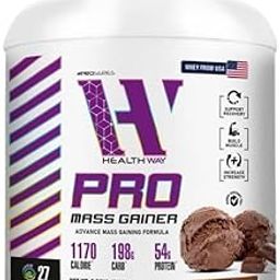 ProSeries, HealthWay, Pro Mass Gainer, Support Recovery, Build Muscle, chocolate Flavour, 2.75kg (Pack of 1)-image-63