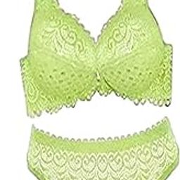 " Present Women's Cotton Lace Net Lingerie Set | Bra & Panty Set | Women's Innerwear Set-image-30