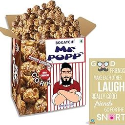 BOGATCHI Mr.POPP's Dark Chocolate Popcorn, Handcrafted Gourmet Snacks, Birthday Gift for Boy, 250g + Free Happy Birthday Greeting Card-image-89
