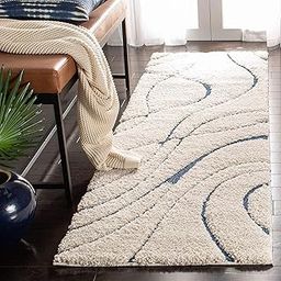 iesu Modern Shaggy Carpets Polyester Bedside Runner Soft Rug Hall Offices Kitchens Bedroom Bedroom Kids Room Floor Home Decor (Beige, 2X6 Feet)-image-25